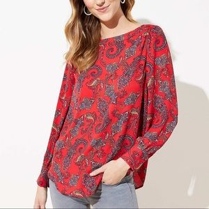 LOFT paisley blouse